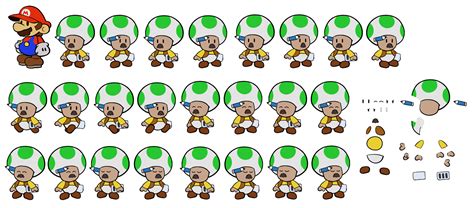The Spriters Resource Full Sheet View Paper Mario Customs Shop