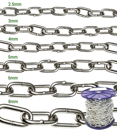 steel chain strong heavy duty bright zinc plated welded links