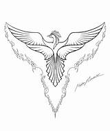 Phoenix Coloring Pages Colouring Bird Drawings Drawing Line Sketch Printable Lineart Tattoo Easy Color February Draw Phenix Print Birds Templates sketch template