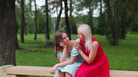 mother consoles her teenage daughter mom supports her daughter stock