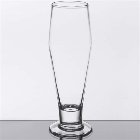 libbey 3815 15 25 oz customizable footed pilsner glass 24 case