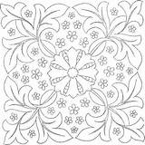 Embroidery Coloring Pages Patterns Mexican Floral Flower Indusladies Works Mandala Detailed sketch template