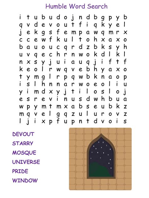 humble printable word search puzzles