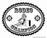 Coloring Belt Barrel Rodeo Calf Buckle Sheet Roping Racing Pages Cowboy Cowgirl Racer sketch template