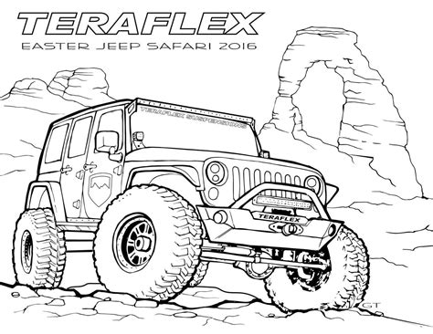 jeep coloring pages jeep drawing jeep art monster truck coloring pages