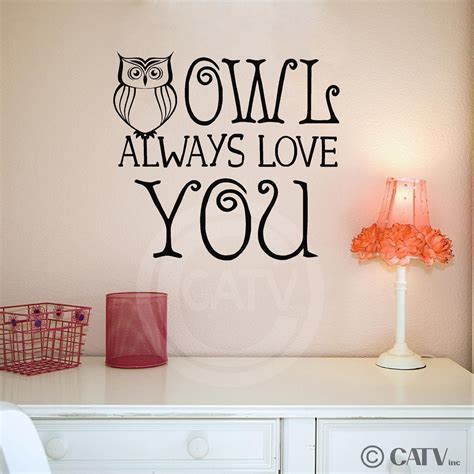 amazoncom owl  love  vinyl lettering wall decal sticker