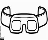 Coloring Goggles Pages Laboratory 12kb 250px Safety sketch template