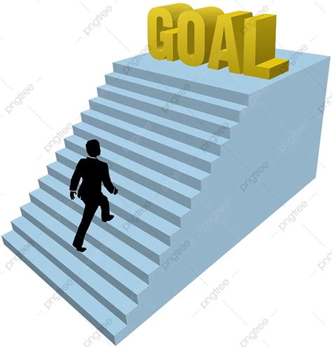 gambar pebisnis menaiki tangga  mencapai tujuan sukses