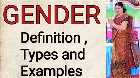 gender definition types  examples youtube