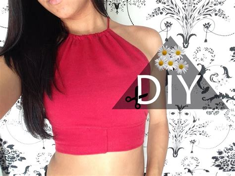 Diy Halter Top Feito Com Legging Crafty Things To Try Tops For
