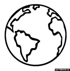 planet earth coloring pagefor  multicultural week earth day