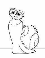 Snail Caracol Escargot Coloriages Snails Caracola Peliculas Pelicula sketch template