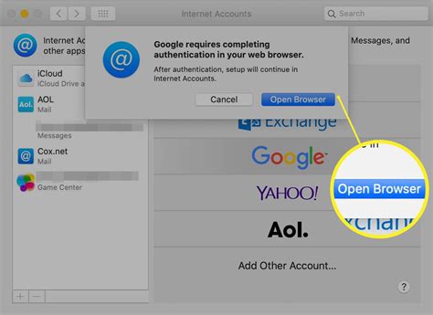 configurer  compte gmail  laide de lapplication de messagerie du mac commentouvrir blog