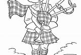 Scottish Coloring Pages Scotland Getcolorings Getdrawings Flag sketch template