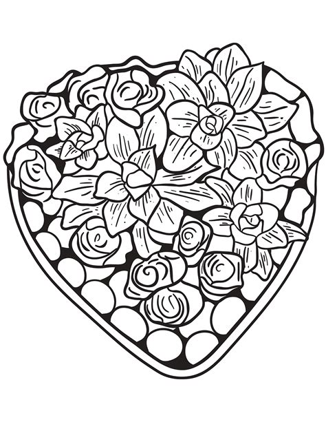 coloring pages  hearts  flowers activity shelter