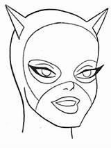 Coloring Catwoman Kids sketch template