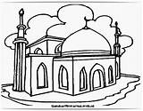 Mewarnai Islami Masjid Anak Tk Paud sketch template
