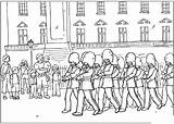 Coloring Colouring Guard Pages Changing London Queen Activity Buckingham Palace sketch template