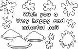 Holi Coloring Pages Happy Festival Baisakhi Colouring Vaisakhi Drawing Clipart Clip Library Popular sketch template