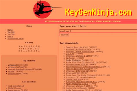 top   serial keys sites   software