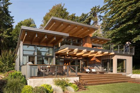 modern hillside home showcases  relaxed vibe  bainbridge island northwest style pacific