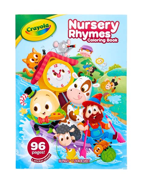 buy crayola nursery rhymes coloring book  stickers  coloring