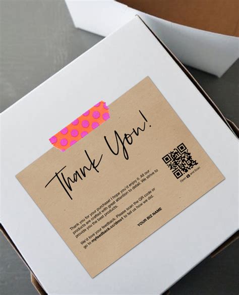 expressing gratitude packaging inserts     collect customer feedback