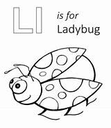 Lowercase Uppercase Ladybug Toddlers sketch template