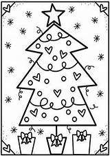 Christmas Tree Coloring Pages Kids Easy Print Kindergarten Tulamama Sheets Preschool sketch template