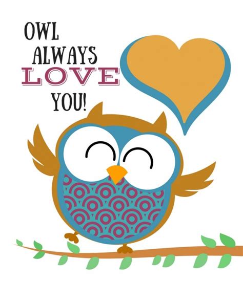 owl printables owl always love you to frame merry about town