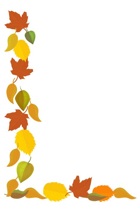 fall border paper  printable