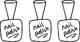 Nail Clipart Polish Clip Coloring Finger Nails Fingernail Pages Salon Painting Cliparts Hands Bottles Colouring Nailpolish Library Transparent Line Dvt sketch template