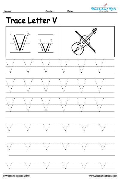 letter  alphabet tracing worksheets  printable