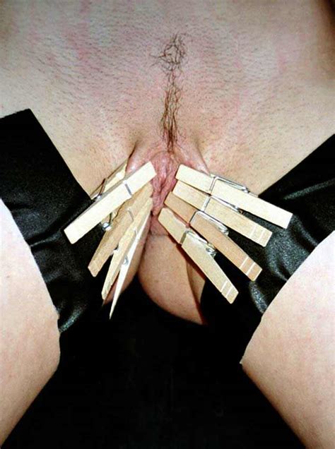 clothespins for pussy play bdsm torture pics