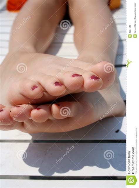 Teenager Feet Stock Image Image Of Sunny Sandy Teenager
