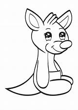 Kangaroo Baby Coloring Pages Parentune Printable Print Child sketch template