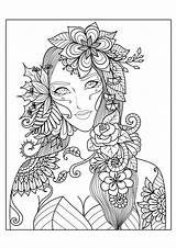 Coloring Pages Fall Adults Fantasy Kids sketch template