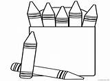 Crayons Crayola Coloring4free Clipartmag Preschool sketch template