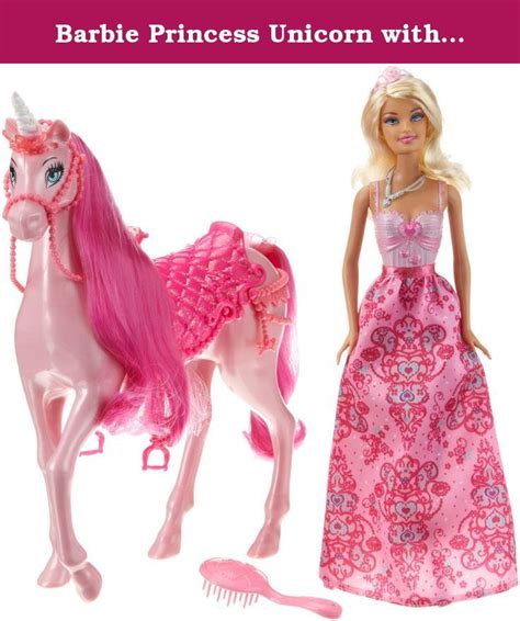 barbie princess unicorn  barbie doll pink  delightful set