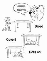 Earthquake Safety Kids sketch template