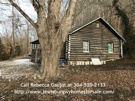 waterfront property  sale log cabin   acres lewisburg wv homes  sale rebecca