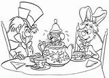 Mad Hatter Coloring Mouse Rabbit Pages Teapot Alice Fill Wonderland Tea Disney Drawings Colorluna Colouring Print Printable Princess Size Color sketch template