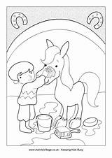 Horse Colouring Grooming Pages sketch template