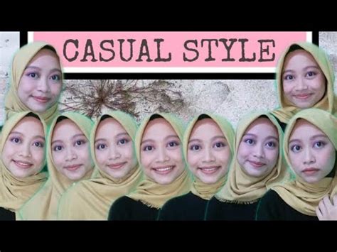 tutorial hijab square casual elita kerudung series youtube
