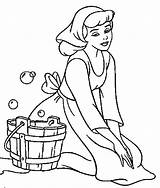 Cinderella Cleaning Cgu Colori Donald sketch template