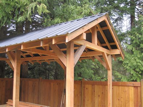 custom small post  beam structures peerless forest