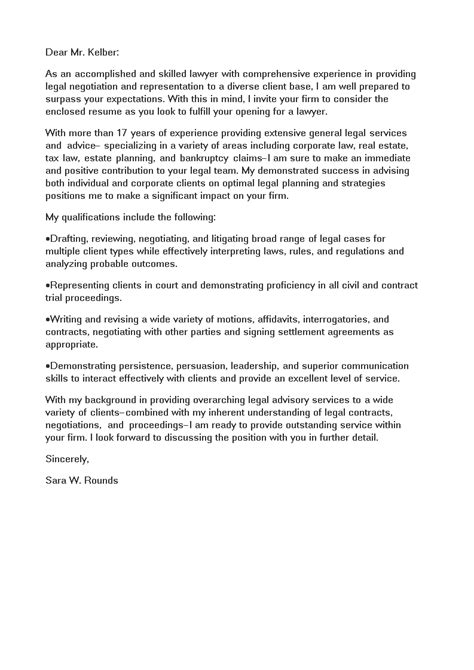 lawyer cover letter   create  lawyer cover letter
