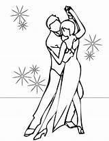 Coloring Ballroom Dancing Dance Sheets Getdrawings Pages sketch template