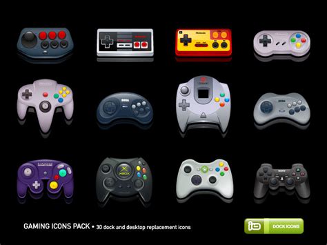 gaming icons pack  deleket  deviantart