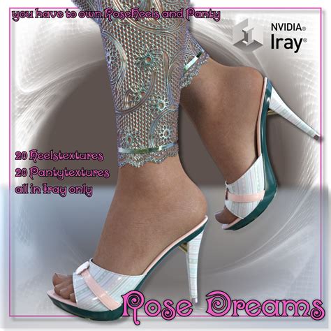 Rose Dreams Heels And Panty Hose 3d Figure Assets Luna3d